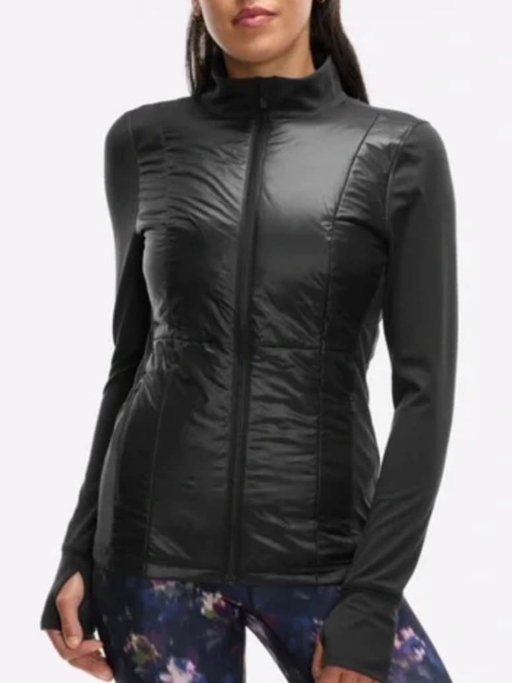 Women’s Peloton Cadence Run Jacket - Black Lightweight Hybrid Jacket